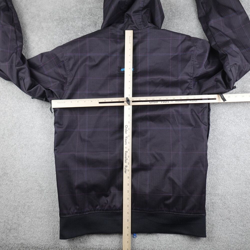 Nomis Jacket Mens M Gray Plaid Check Full Zip Hooded Snowboard Ski - Picture 14 of 16